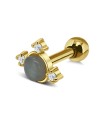 Laborite with CZ Ear Piercing TIP-2813
